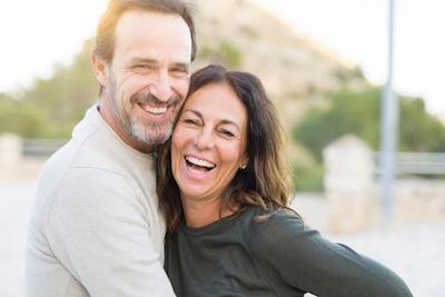 wellesley man and woman smiling