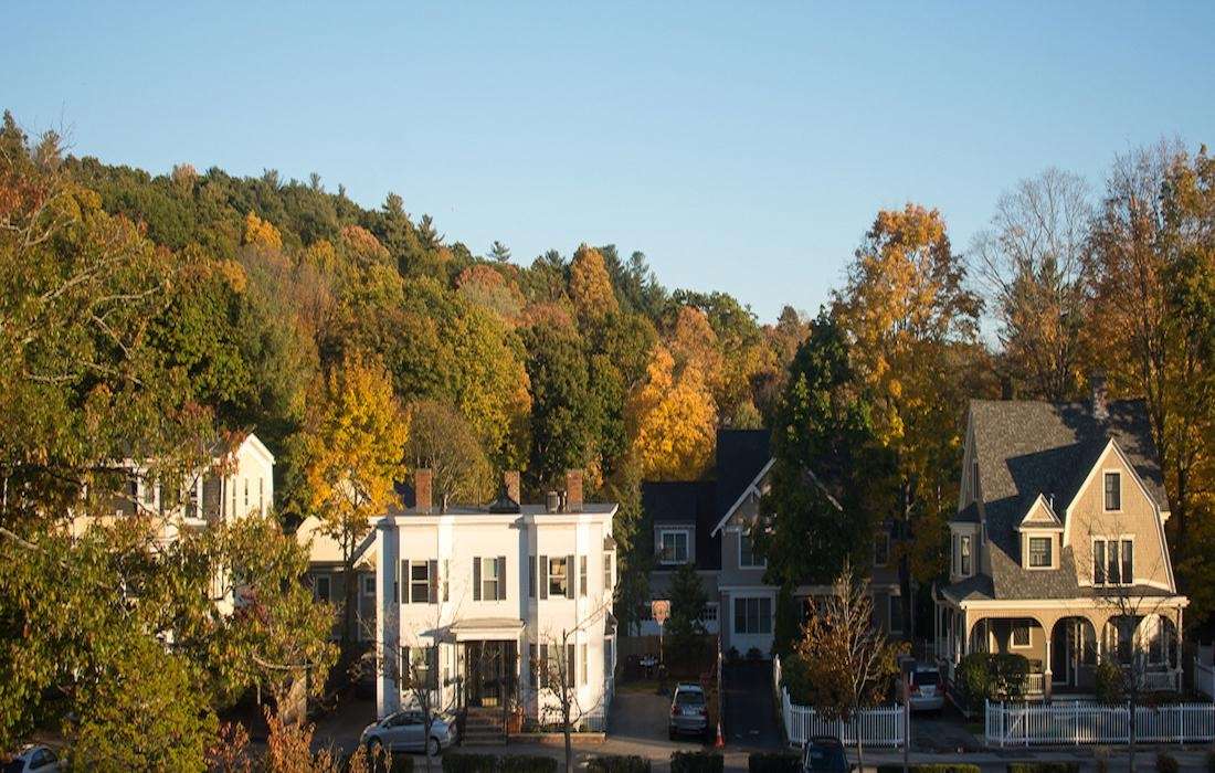 view of wellesley from dental office